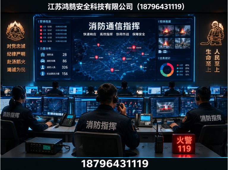 盐城消防通信指挥展示图